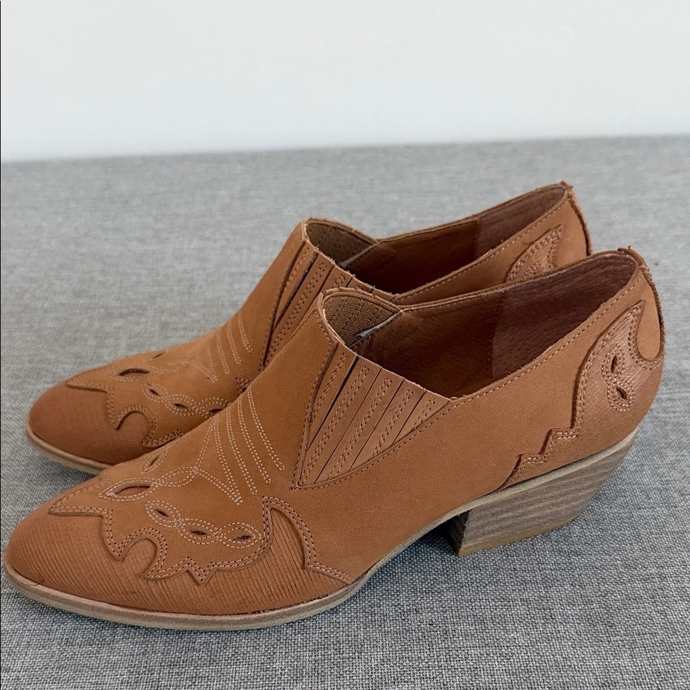 Anthropology, Silent D Tarvita Tan Leather Mules